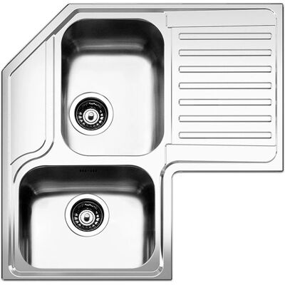 Apell ROAN2B90I - Lavello rettangolare in acciaio inox a incasso Apell ROAN2B90I - Lavello rettangolare in acciaio inox a incasso