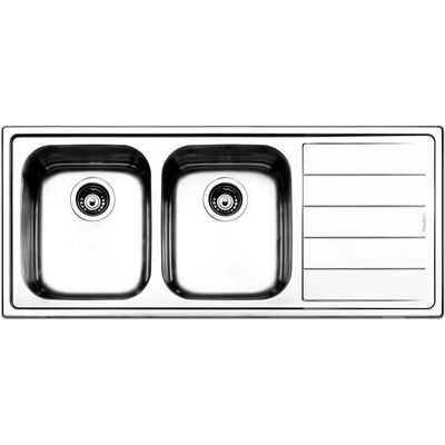 Lavello da Cucina Rettangolare in Acciaio Inox LN1162 Montato a Parete - Lavello Lavello da Cucina Rettangolare in Acciaio Inox LN1162 Montato a Parete - Lavello