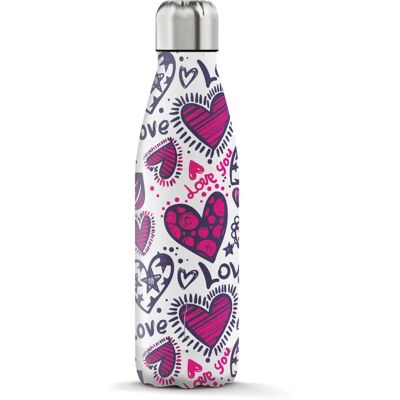 La bottiglia Steel Bottle Love uso quotidiano 500 ml acciaio inossidabile multicolore La bottiglia Steel Bottle Love uso quotidiano 500 ml acciaio inossidabile multicolore