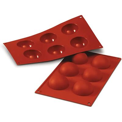 Silikomart Modèle 0060 - Moule Silicone 6 Demi Sphères Silikomart Modèle 0060 - Moule Silicone 6 Demi Sphères