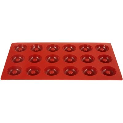 Silikomart Rood Savarinvorm - Siliconen, Ø41x12mm - Producttype Silikomart Rood Savarinvorm - Siliconen, Ø41x12mm - Producttype
