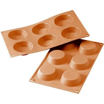 Silikomart Sf016 Tartelette Forma - 6 Lyuk Silikomart Sf016 Tartelette Forma - 6 Lyuk