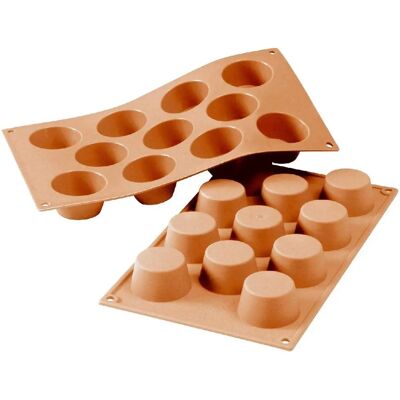 Silikomart Terracotta Muffin Siliconen Vorm - 11 Mini Muffins Silikomart Terracotta Muffin Siliconen Vorm - 11 Mini Muffins