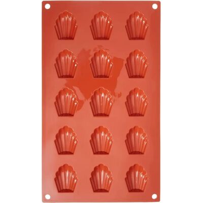 Stampo in Silicone Silikomart - Mini Madeleines - 15 Cavità Stampo in Silicone Silikomart - Mini Madeleines - 15 Cavità