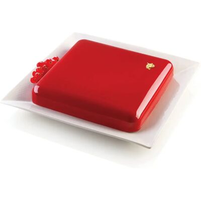 Silikomart Quadro 21x21x3.5cm Beige - Moule en silicone Silikomart Quadro 21x21x3.5cm Beige - Moule en silicone