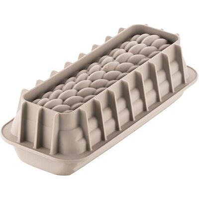 Silikomart Grey Bûche Quenelle Flexible Silicone Mold - Baking Type Silikomart Grey Bûche Quenelle Flexible Silicone Mold - Baking Type