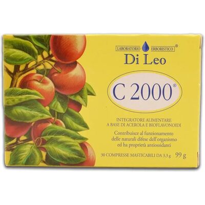 Laboratorio Erboristico Di Leo Vit C 2000 - Acerola, Limone, Rosa Canina, Menta, Ribes Nero - Integratore alimentare Laboratorio Erboristico Di Leo Vit C 2000 - Acerola, Limone, Rosa Canina, Menta, Ribes Nero - Integratore alimentare