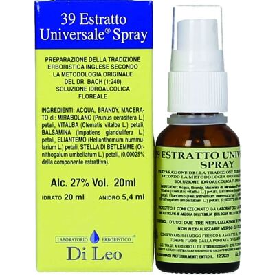 Laboratorio Erboristico Di Leo Fiori Di Bach Spray Universale - Spray Calmante Laboratorio Erboristico Di Leo Fiori Di Bach Spray Universale - Spray Calmante