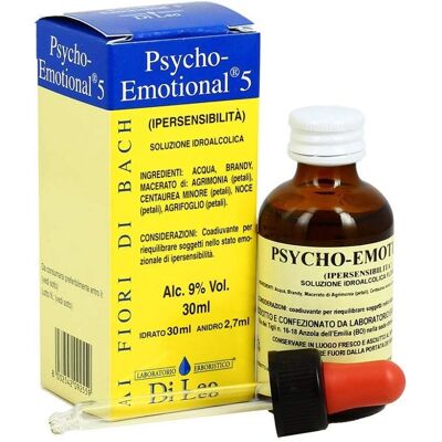 Integratore erboristico Psycho Emotional 5 Ipersensibilità - 30ml Integratore erboristico Psycho Emotional 5 Ipersensibilità - 30ml