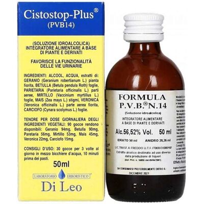 Di Leo Cistostop-Plus PVB 14 - Integratore vie urinarie Di Leo Cistostop-Plus PVB 14 - Integratore vie urinarie