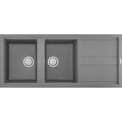 Évier de meuble Elleci Best 500 G48 - Réversible, Granit, 116x51 cm - Publicité Évier de meuble Elleci Best 500 G48 - Réversible, Granit, 116x51 cm - Publicité