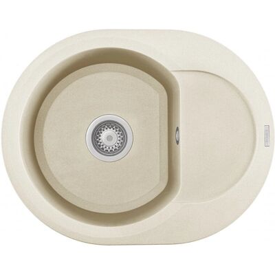 Évier de Cuisine Rond Elleci G62 Bianco Antico - Réversible, 600x470 mm - Publicité Évier de Cuisine Rond Elleci G62 Bianco Antico - Réversible, 600x470 mm - Publicité
