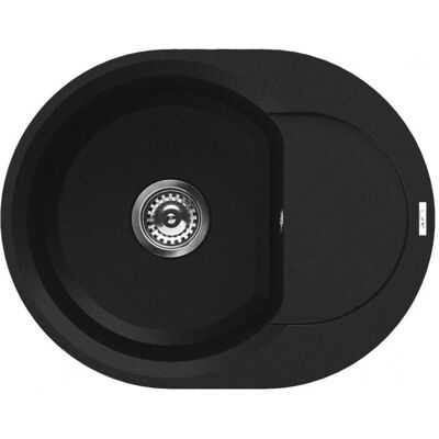 Elleci Easy Runder 600 G59 Top-geschirrspüler Oval Granitek - Spüle Elleci Easy Runder 600 G59 Top-geschirrspüler Oval Granitek - Spüle