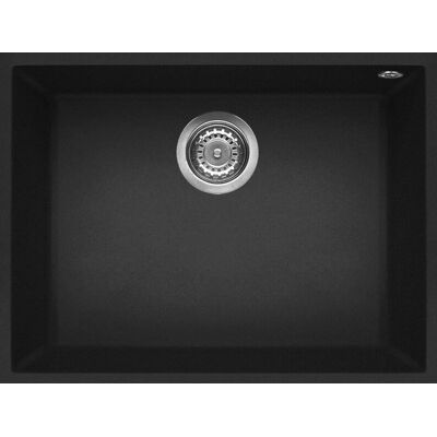 Elleci Quadra 110 G40 Nero Granit Einbaubecken - Einzelbecken Elleci Quadra 110 G40 Nero Granit Einbaubecken - Einzelbecken