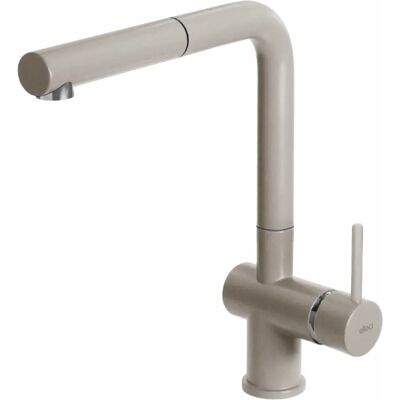 Grifo de cocina Elleci Mkkstp95 Champagne de una sola manija con rociador extraíble Grifo de cocina Elleci Mkkstp95 Champagne de una sola manija con rociador extraíble