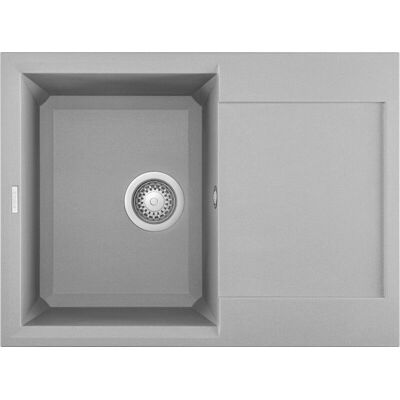 Elleci Easy 135 M79 Aluminium Grigio Küchenspüle - Rechteckig Metaltek - Oberflächenmontage Elleci Easy 135 M79 Aluminium Grigio Küchenspüle - Rechteckig Metaltek - Oberflächenmontage