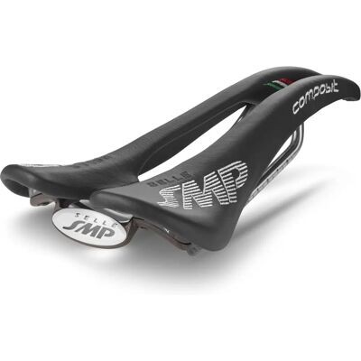 Asiento de bicicleta negro Selle SMP - 263x129 mm - Canal central ergonómico Asiento de bicicleta negro Selle SMP - 263x129 mm - Canal central ergonómico