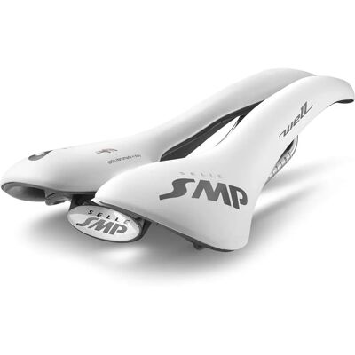 Selle SMP Well White Bike Saddle - 144mm Wide - Supportive and Comfortable Selle SMP Well White Bike Saddle - 144mm Wide - Supportive and Comfortable