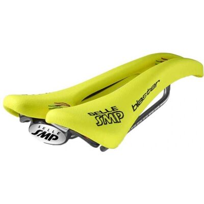 Selle SMP Blaster Selle - Jaune Fluo - 131mm Large - Selle de Vélo - Publicité Selle SMP Blaster Selle - Jaune Fluo - 131mm Large - Selle de Vélo - Publicité