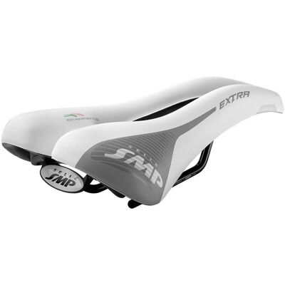 SMP Selle Extra - Blanc - Selle de vélo de route - Publicité SMP Selle Extra - Blanc - Selle de vélo de route - Publicité