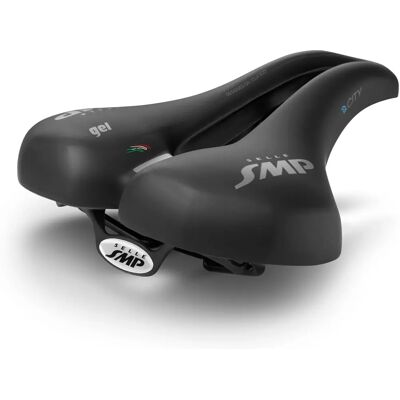 Selle SMP E-Bike Gel City Saddle - Black - Unisex - 223x259mm - Saddles Selle SMP E-Bike Gel City Saddle - Black - Unisex - 223x259mm - Saddles