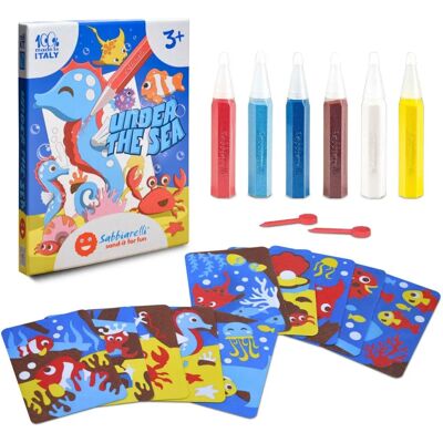 Kit d'art avec sable Sabbiarelli - Sous la Mer 3L+ - Publicité Kit d'art avec sable Sabbiarelli - Sous la Mer 3L+ - Publicité