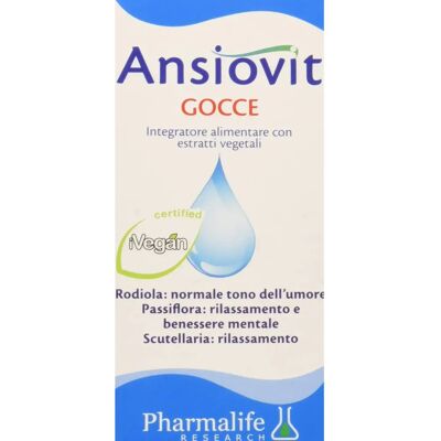 Gocce Rilassanti Ansiovit di Pharmalife Research - Integratore Stress Gocce Rilassanti Ansiovit di Pharmalife Research - Integratore Stress