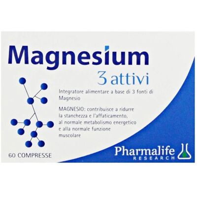 Pharmalife Research Srl Magnesium 3 Attivi - Sollievo Stanchezza - 60 Capsule Pharmalife Research Srl Magnesium 3 Attivi - Sollievo Stanchezza - 60 Capsule