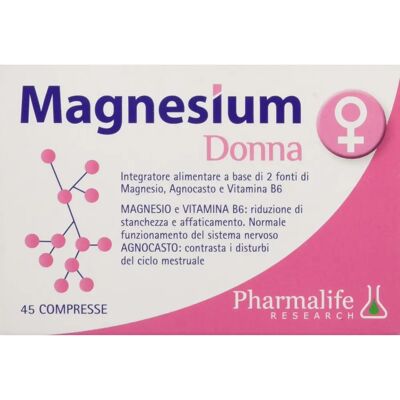Pharmalife Research Magnesio Donna - 45 Compresse Vegane - Supporta la Salute delle Donne Pharmalife Research Magnesio Donna - 45 Compresse Vegane - Supporta la Salute delle Donne
