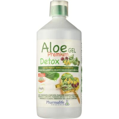 Pharmalife Research Srl Aloe Gel Premium Detox - Supporta Digestione e Fegato - 1L Pharmalife Research Srl Aloe Gel Premium Detox - Supporta Digestione e Fegato - 1L