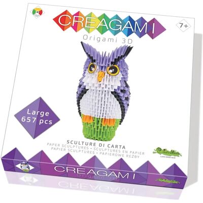 CreativaMente Modell: 657 Teile - Origami Eule 3D Kit CreativaMente Modell: 657 Teile - Origami Eule 3D Kit