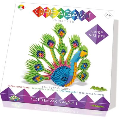 Oxford Creagami 3D Paon - Jeu de bricolage Oxford Creagami 3D Paon - Jeu de bricolage