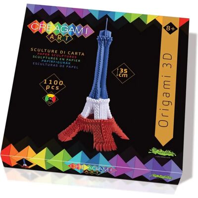 CreativaMente Creagami 3D Eiffelturm - Origami Puzzle ab 8 Jahren CreativaMente Creagami 3D Eiffelturm - Origami Puzzle ab 8 Jahren