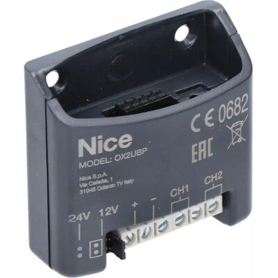 NICE OX2UBP Interfaccia Hardware - 2 Uscite Relè - Modulo di Automazione Universale NICE OX2UBP Interfaccia Hardware - 2 Uscite Relè - Modulo di Automazione Universale