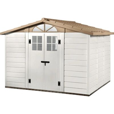 Casetta da giardino Tuscany Evo 280 EZOOZA - Resistente alle intemperie, doppie porte, finestre Casetta da giardino Tuscany Evo 280 EZOOZA - Resistente alle intemperie, doppie porte, finestre