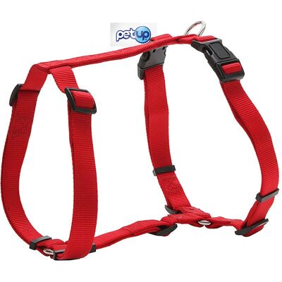 PetUp - Regolazione doppia - Rosso - 6-25 mm - Pettorina PetUp - Regolazione doppia - Rosso - 6-25 mm - Pettorina