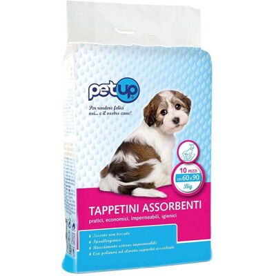 Tappetini addestramento cuccioli PetUp - 90x60 cm, 10 pezzi Tappetini addestramento cuccioli PetUp - 90x60 cm, 10 pezzi
