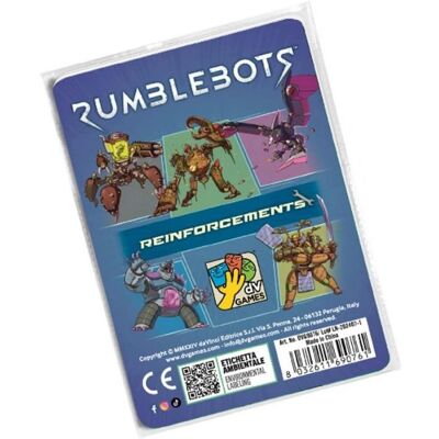 Espansione Rumblebots di Dv Giochi - 5 Nuovi Bot & 11 Carte - Gioco di Strategia Espansione Rumblebots di Dv Giochi - 5 Nuovi Bot & 11 Carte - Gioco di Strategia