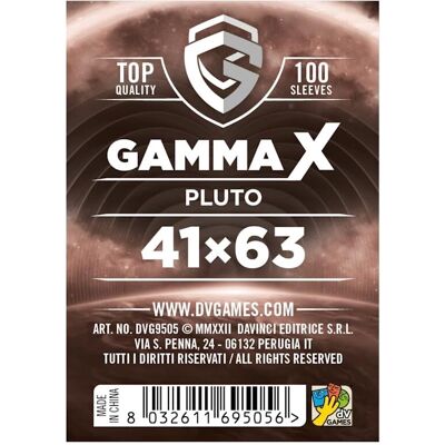 DV Giochi Gamma X - Pluto (41x63) ochronne folie na karty DV Giochi Gamma X - Pluto (41x63) ochronne folie na karty