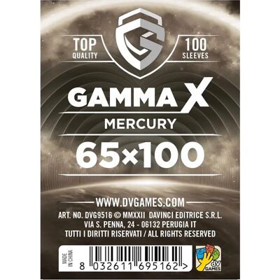 DV Giochi Gamma X - Mercury - Bustine protettive - 65x100mm DV Giochi Gamma X - Mercury - Bustine protettive - 65x100mm