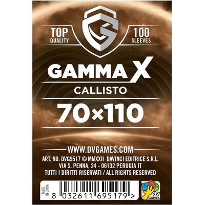DV Giochi Gamma X Callisto - Bustine 70×110 - card sleeves DV Giochi Gamma X Callisto - Bustine 70×110 - card sleeves
