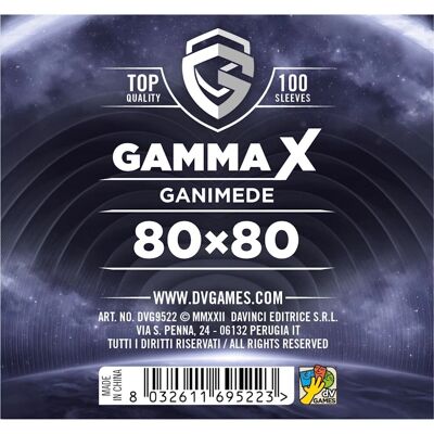 DV Giochi Gamma X - Ganimede - Bustine protettive 80x80 DV Giochi Gamma X - Ganimede - Bustine protettive 80x80