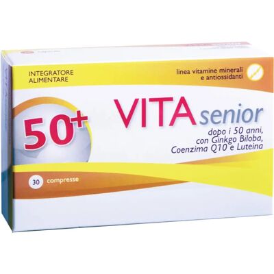 Aqua Viva Senior Integratore di Vitamine - Ginkgo, Luteina & Q10 - Supporta Memoria e Cervello - 30 Compresse Moll Aqua Viva Senior Integratore di Vitamine - Ginkgo, Luteina & Q10 - Supporta Memoria e Cervello - 30 Compresse Moll