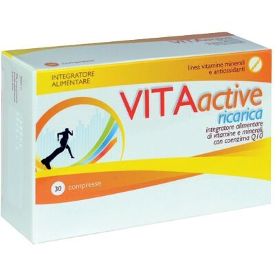 Aqua Viva Srl Vita Active Ricarica - 30 Compresse Multivitaminiche Aqua Viva Srl Vita Active Ricarica - 30 Compresse Multivitaminiche