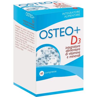 Aqua Viva SRL Osteo+ D3 - Calcio e Vitamina D3 - 60 Compresse Aqua Viva SRL Osteo+ D3 - Calcio e Vitamina D3 - 60 Compresse