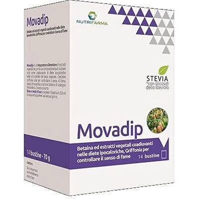 Aqua Viva SRL Movadip - Integratore per il controllo del peso - 14 bustine Aqua Viva SRL Movadip - Integratore per il controllo del peso - 14 bustine