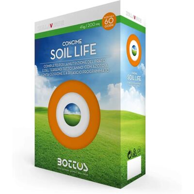 BOTTOS Soil life 16-0-15 +2 MgO Concime prato mantenimento da 4 kg BOTTOS Soil life 16-0-15 +2 MgO Concime prato mantenimento da 4 kg