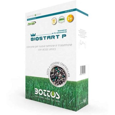 Bottos Bio Start 12-20-15 Fertilisant pour Gazon - 2 Kg - Publicité Bottos Bio Start 12-20-15 Fertilisant pour Gazon - 2 Kg - Publicité