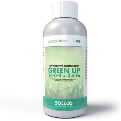 Bottos Green Up 16-0-0 3,5 Fe - Engrais liquide pour pelouses - Publicité Bottos Green Up 16-0-0 3,5 Fe - Engrais liquide pour pelouses - Publicité