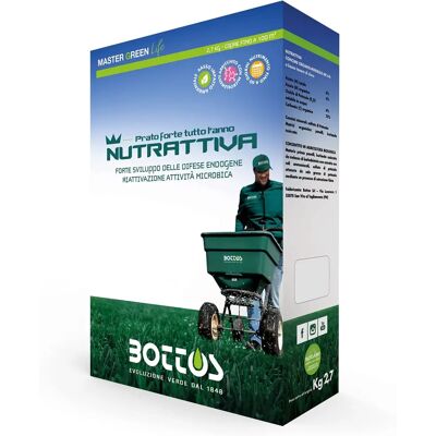 Bottos Nutrattiva 5-0-7 + imi / 2,7 Kg - Concime per prato Bottos Nutrattiva 5-0-7 + imi / 2,7 Kg - Concime per prato